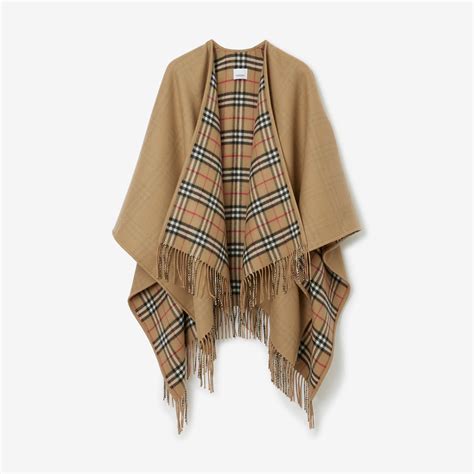 tailor dose skin wolf cape burberry|Burberry Check Label Wool Blend Cape .